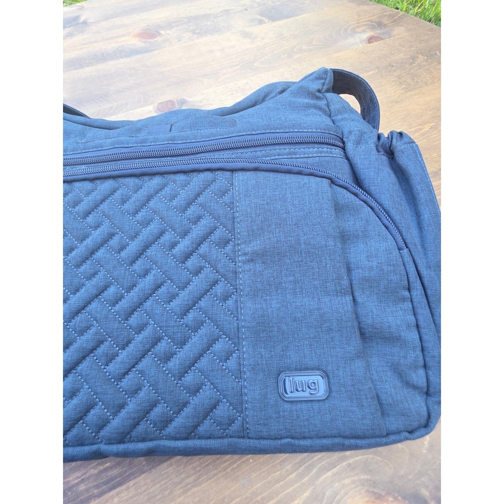 Lug Gallop Crossbody Shoulder Bag Navy Blue Quilted Messenger Travel Bag - Picture 10 of 10
